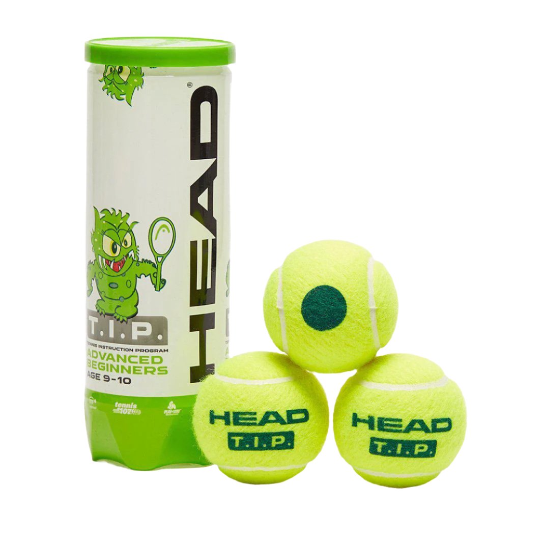 Head TIP Green Junior Tennis Balls-Bruntsfield Sports Online