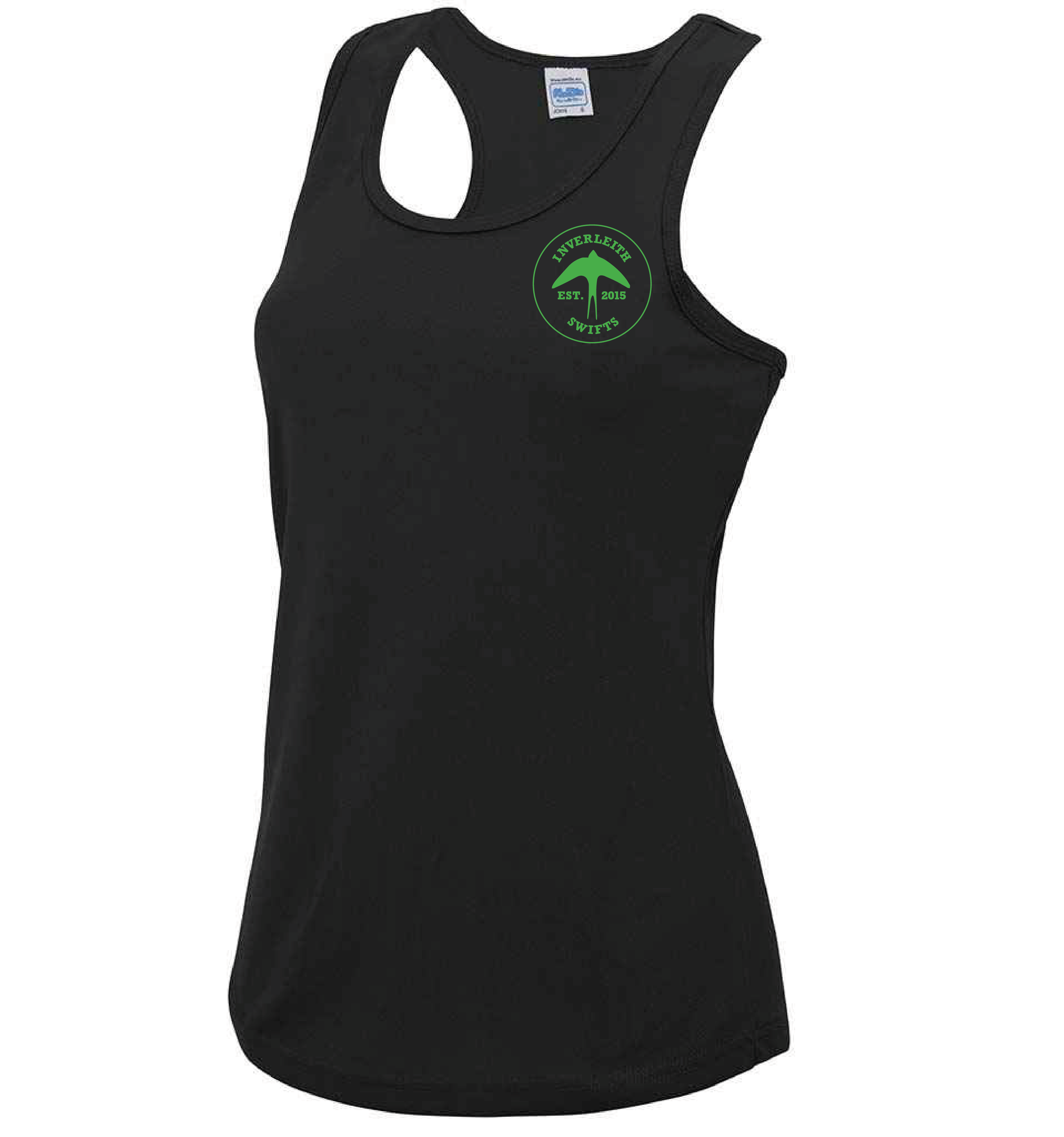 Inverleith Swifts Netball Training Vest-Black-Bruntsfield Sports Online