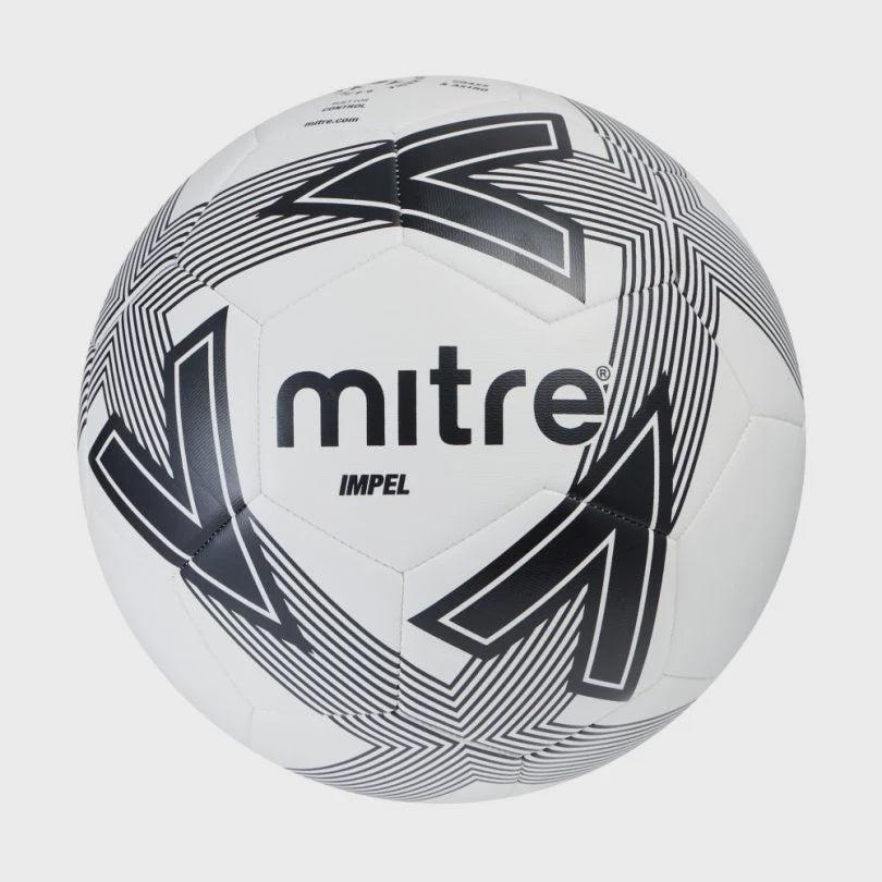 Mitre Impel Football-White/Black-Bruntsfield Sports Online