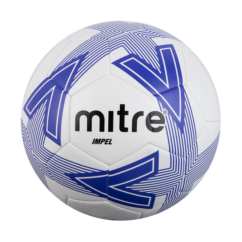 Mitre Impel Football-White/Blue-Bruntsfield Sports Online