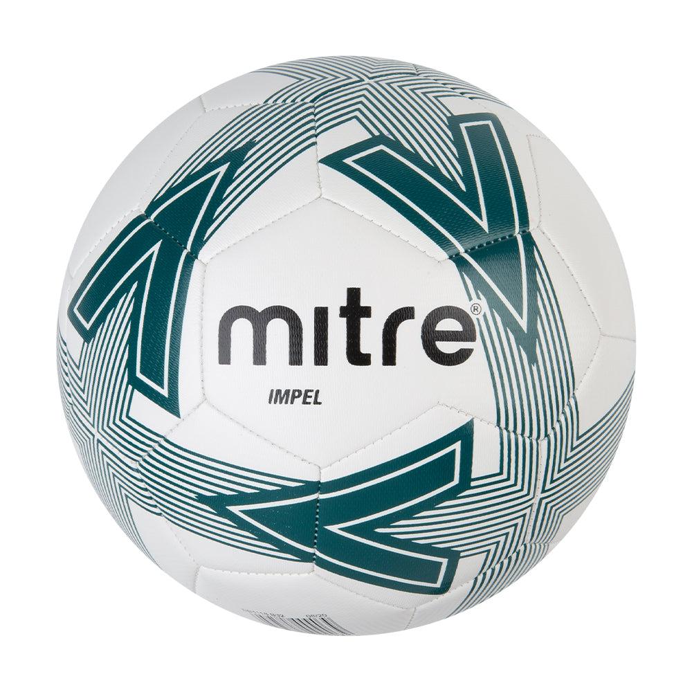 Mitre Impel Football-White/Teal-Bruntsfield Sports Online