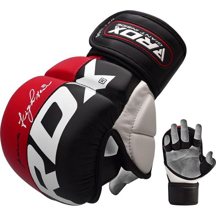 RDX T6 Grappling Gloves - Red-Bruntsfield Sports Online