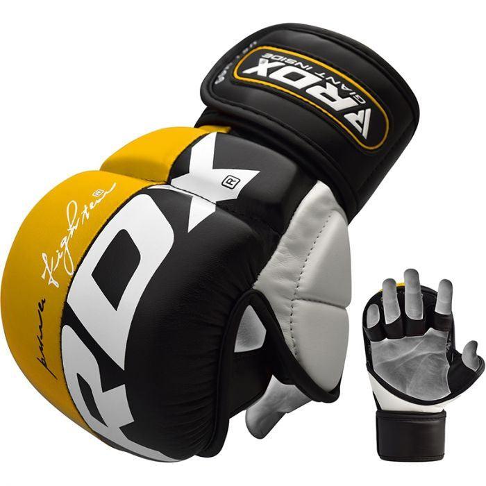 RDX T6 Grappling Gloves - Yellow-Bruntsfield Sports Online
