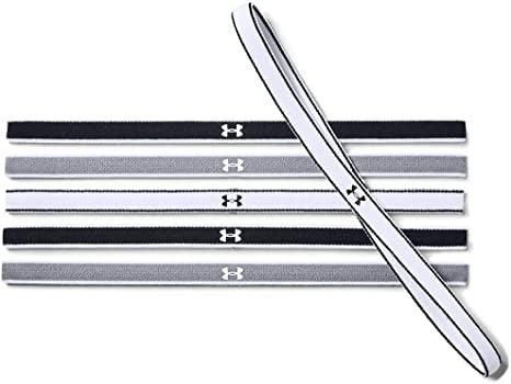 Under Armour Mini Headbands (6pk) - Midnight Navy-Twilight Purple-Gray Wolf-Bruntsfield Sports Online