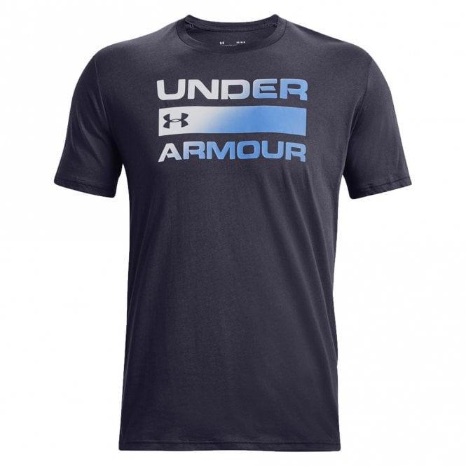Under Armour TEAM ISSUE WORDMARK SS T Shirt - Steel-White-Bruntsfield Sports Online