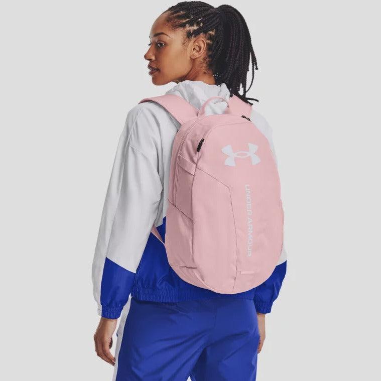 Under Armour UA Hustle Lite Backpack-Pink-Bruntsfield Sports Online