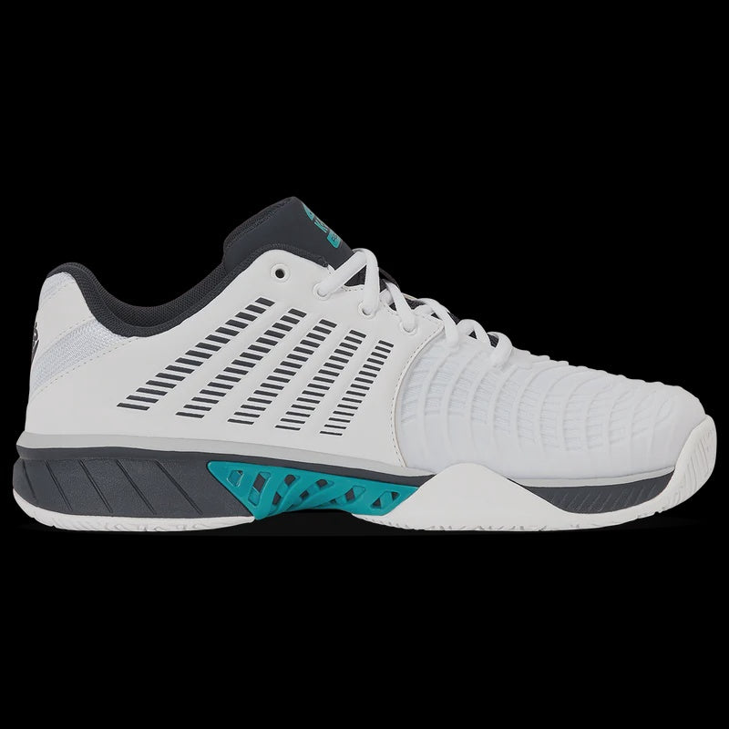 K-Swiss Express Light 3 Men's Padel Shoe - White / Black / Teal