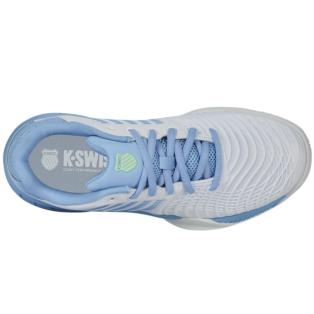 K-Swiss Express Light 3 Ladies Tennis Shoes - White/Sky Blue