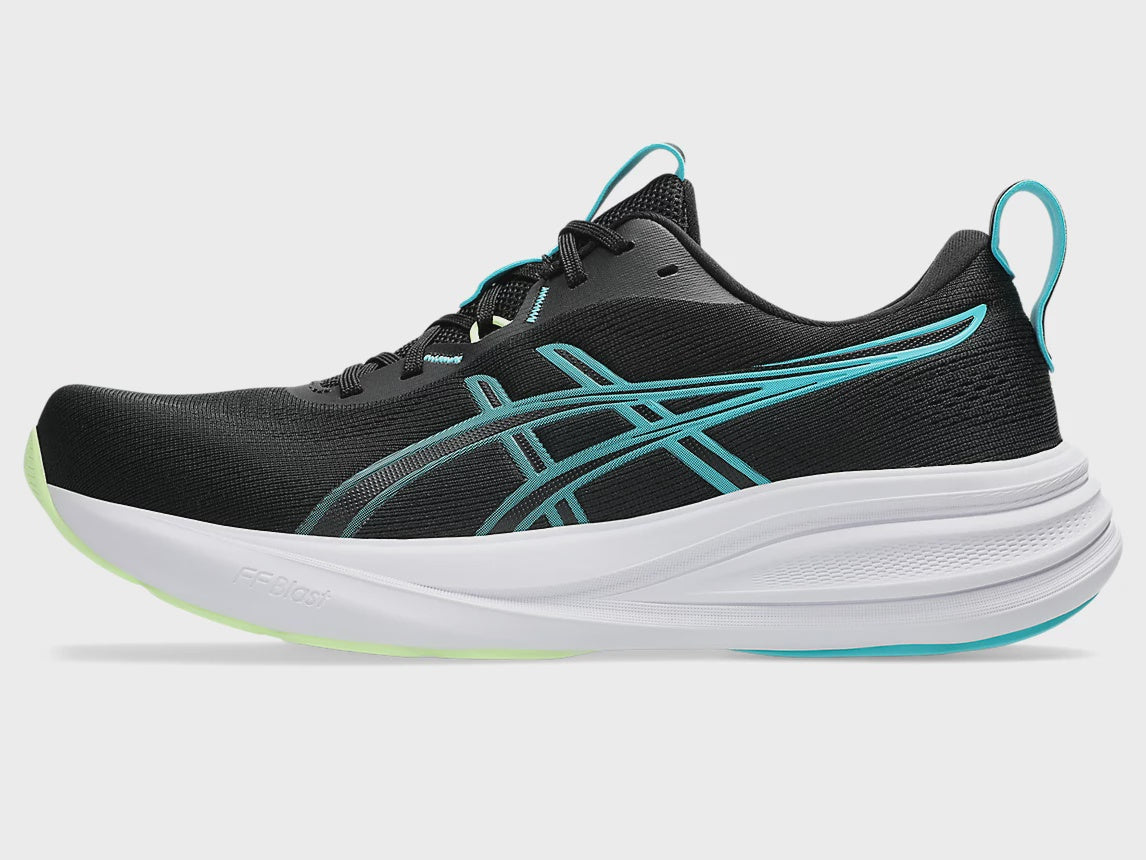 Asics Gel Pulse 17 Mens Running Shoe - Black/Energy Aqua