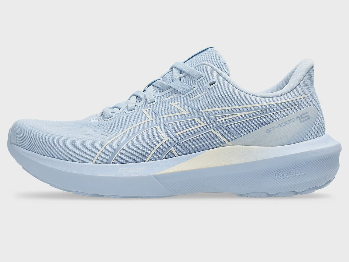 Asics GT 1000 15 Womens Running Shoes - Solid Air/Cream