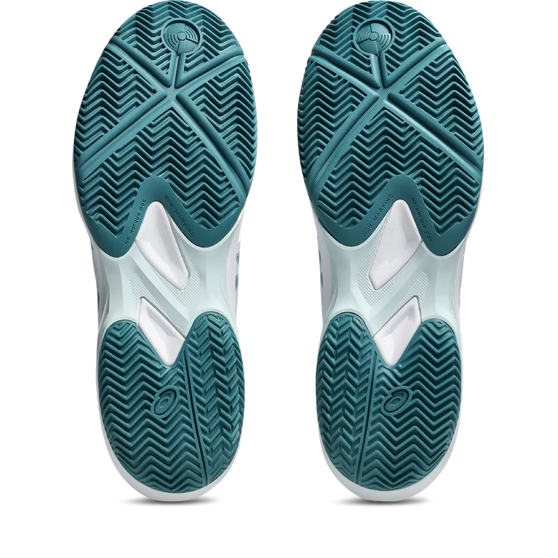 Asics Game FF Mens Padel Shoes - White/Misty Pine