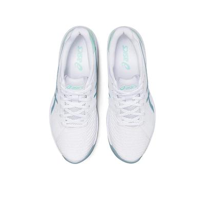 Asics Solution Swift FF Ladies Tennis Shoes - White/Smoke Blue