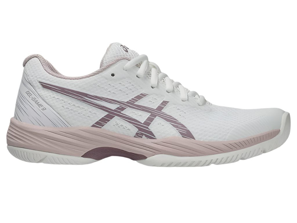 Asics Gel Game 9 Ladies Tennis Shoe - White/Dusty Mauve
