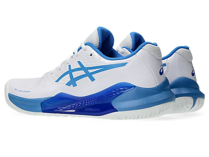 Asics Gel Challenger 14 Ladies Tennis Shoes - White/Blue Coast