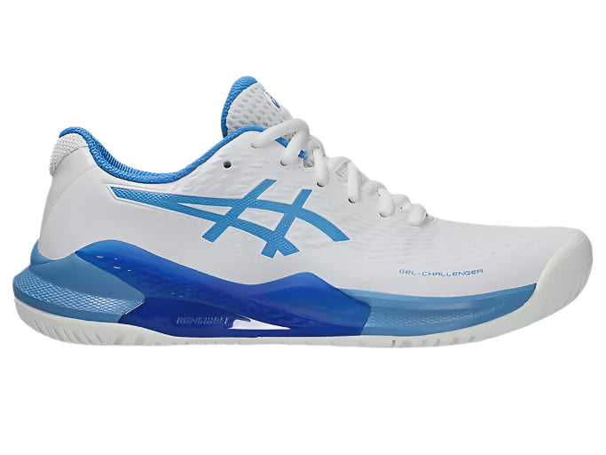 Asics Gel Challenger 14 Ladies Tennis Shoes - White/Blue Coast