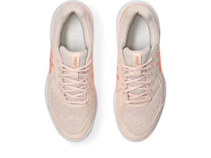 Asics Ladies Gel Dedicate 8 Tennis Shoe - Pearl Pink/Sun Coral