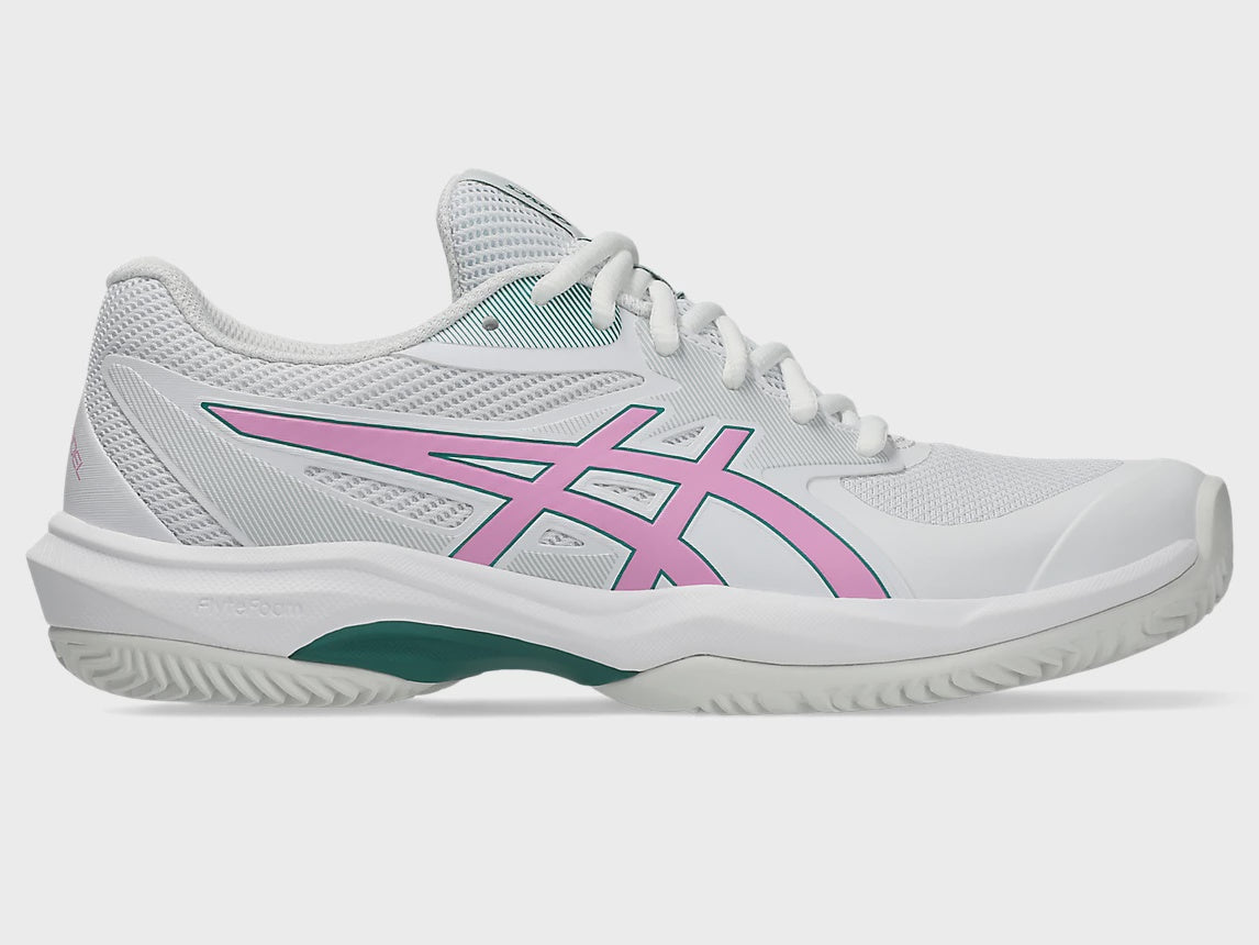 Asics Game FF Ladies Padel Shoe - White/Bubblegum