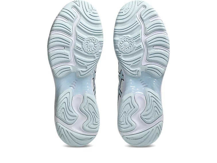 Asics Netburner Professional FF 4 Ladies Netball Shoe - White/Sky