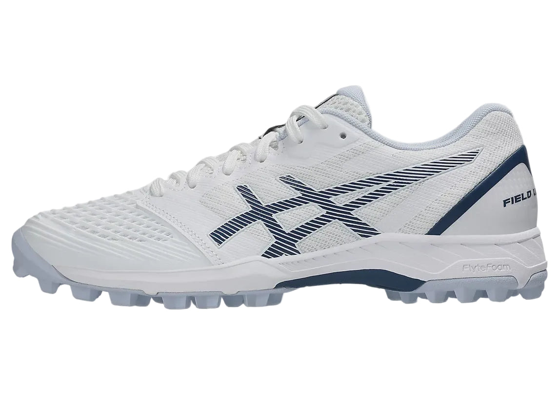 Asics Field Ultimate FF 2 Ladies Hockey Shoes - White/Independence Blue