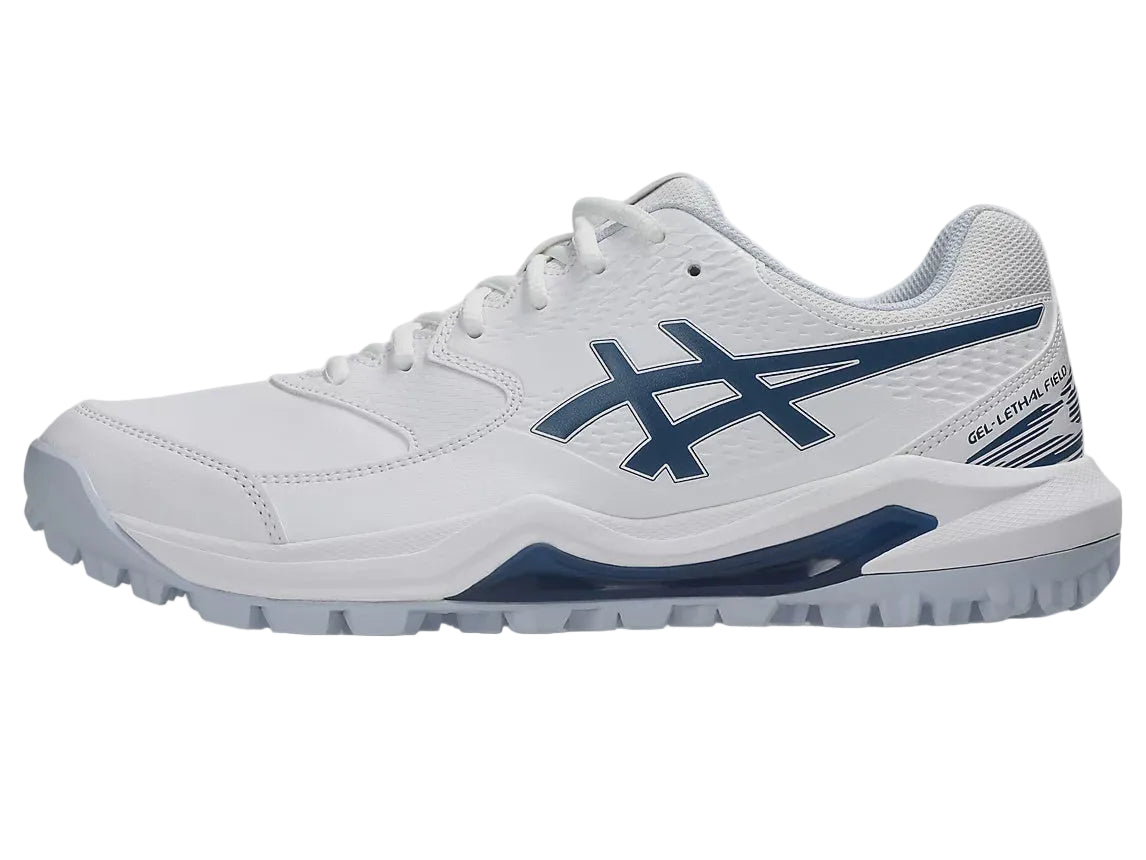 Asics Gel Lethal Field 2 Mens Hockey Shoes - White/Independence Blue
