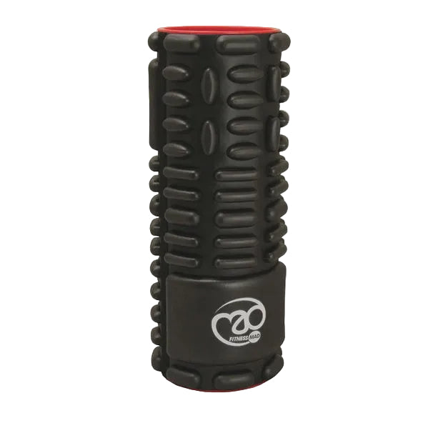 FitnessMad Vari-Massage Roller - Black/Red