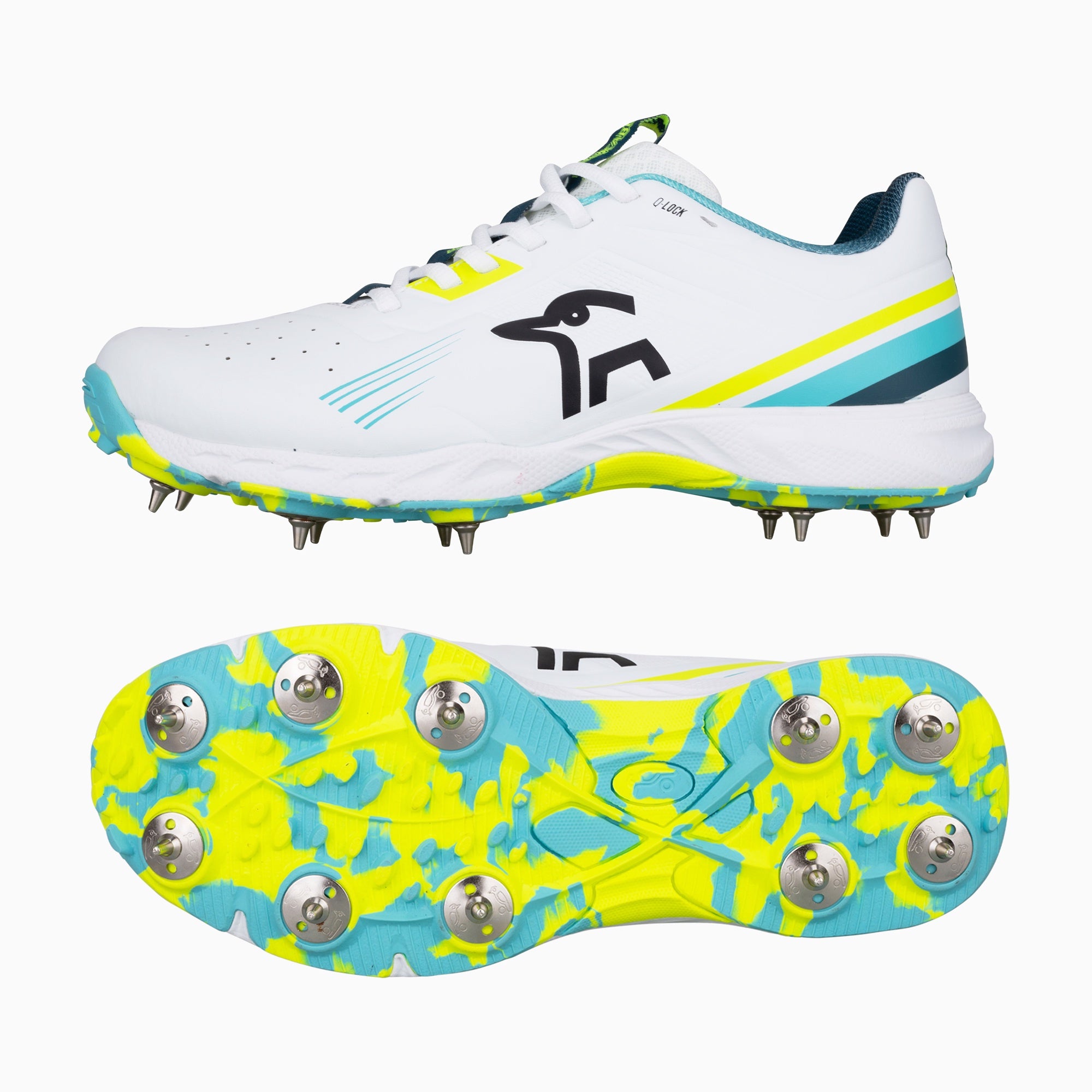 Kookaburra KC 3.0 Cricket Spike - Aqua/Yellow