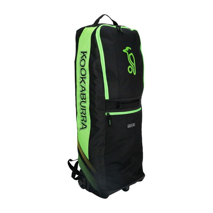 Kookaburra WD5000 Wheelie Duffle Bag - Black/Lime
