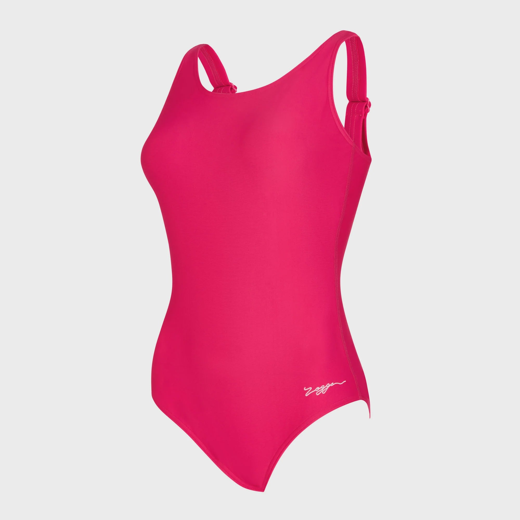 Zoggs Cottesloe Adjustable Scoopback Ladies Swimming Costume - Raspberry