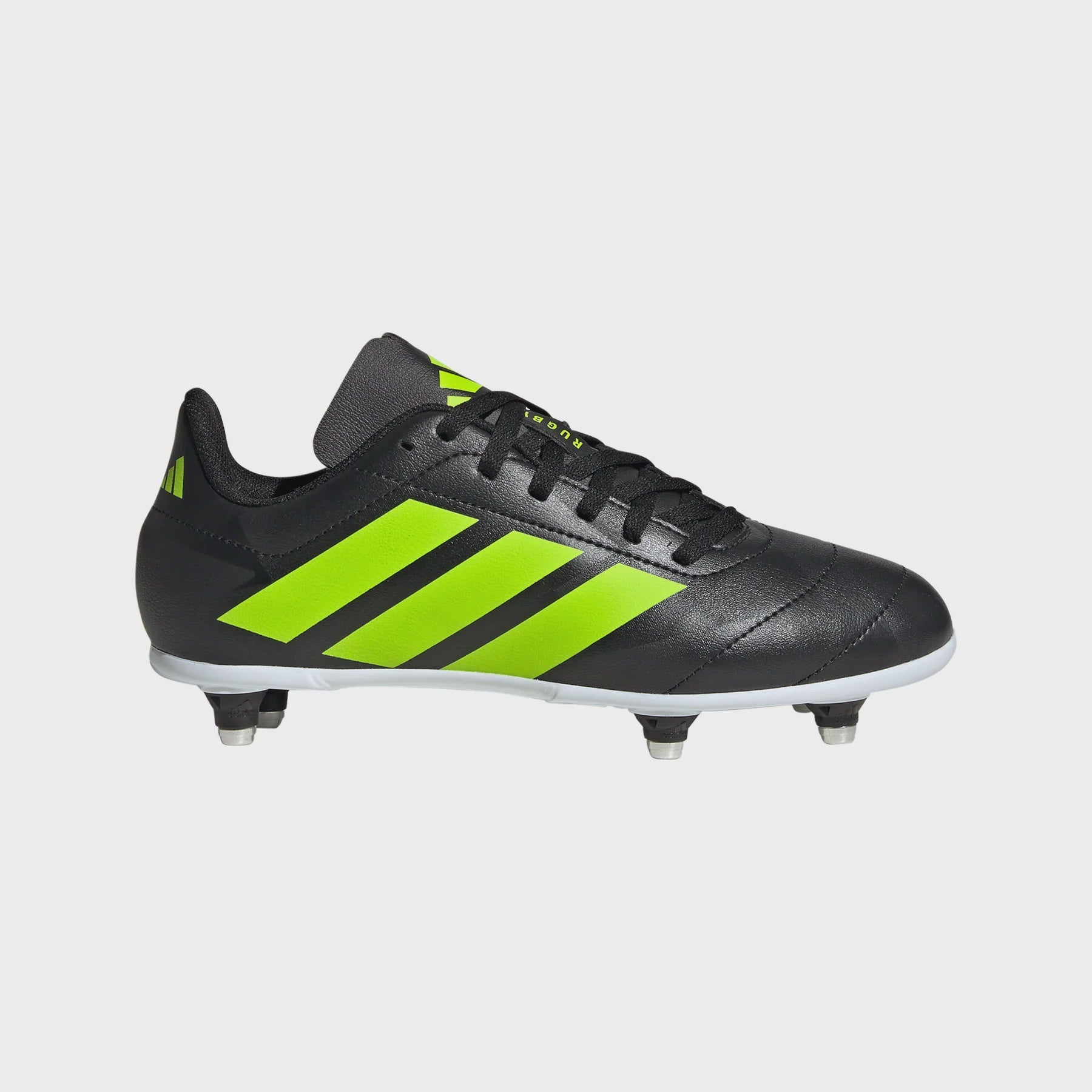 Adidas Junior (SG) Rugby Boots - Black/Lime