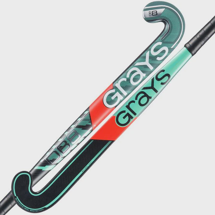 Grays DB Dynabow 8 Hockey Stick - Black/Aqua