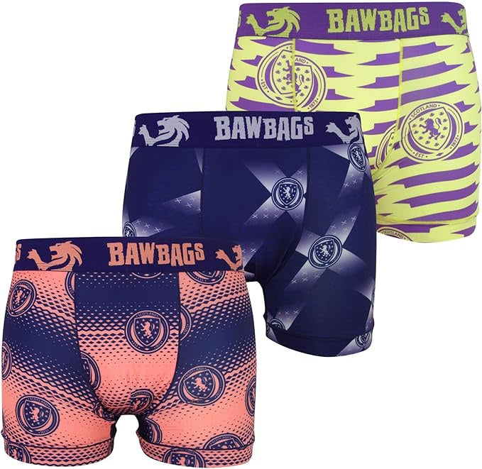 Bawbags Scotland National Team 3-Pk Cool De Sacs Boxer Shorts