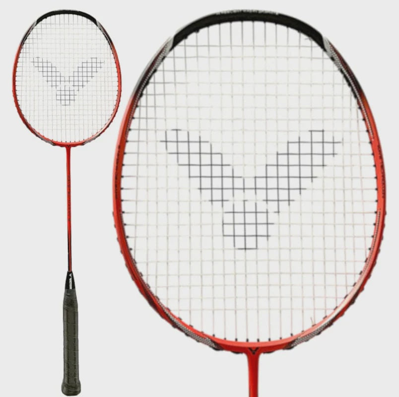VICTOR WaveTec Magan 9 Badminton Racket - Black/Orange