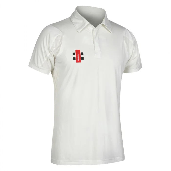 Gray-Nicolls Velocity Short Sleeved Cricket Shirt - Ivory
