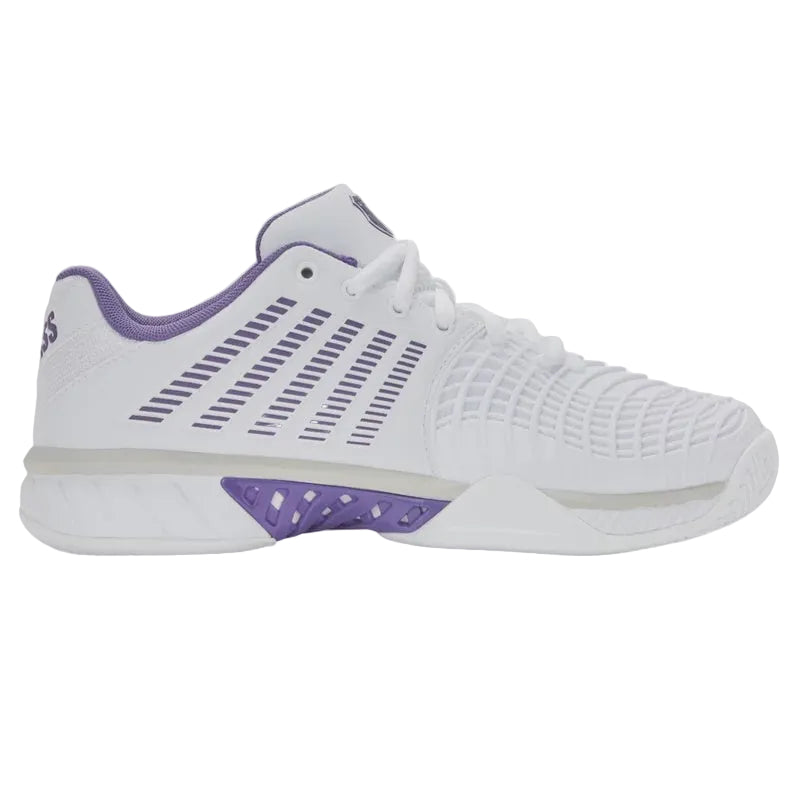 K-Swiss Express Light 3 Ladies Tennis Shoes - White/Purple Haze