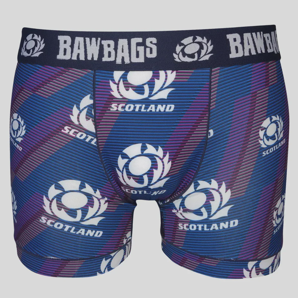 Bawbags Kids Cool De Sacs Scotland Rugby Winger Boxer Shorts