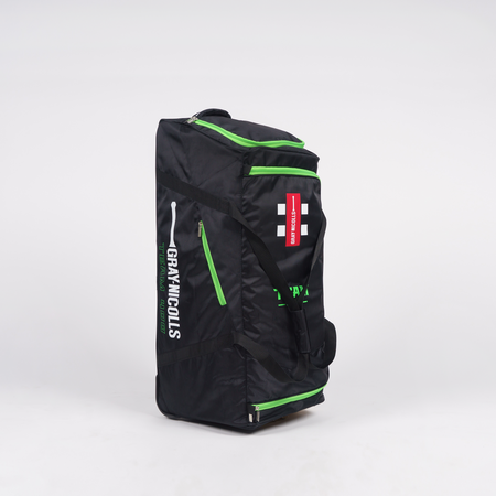 Gray Nicolls Team 400 Wheelie Cricket Bag - Black/Green