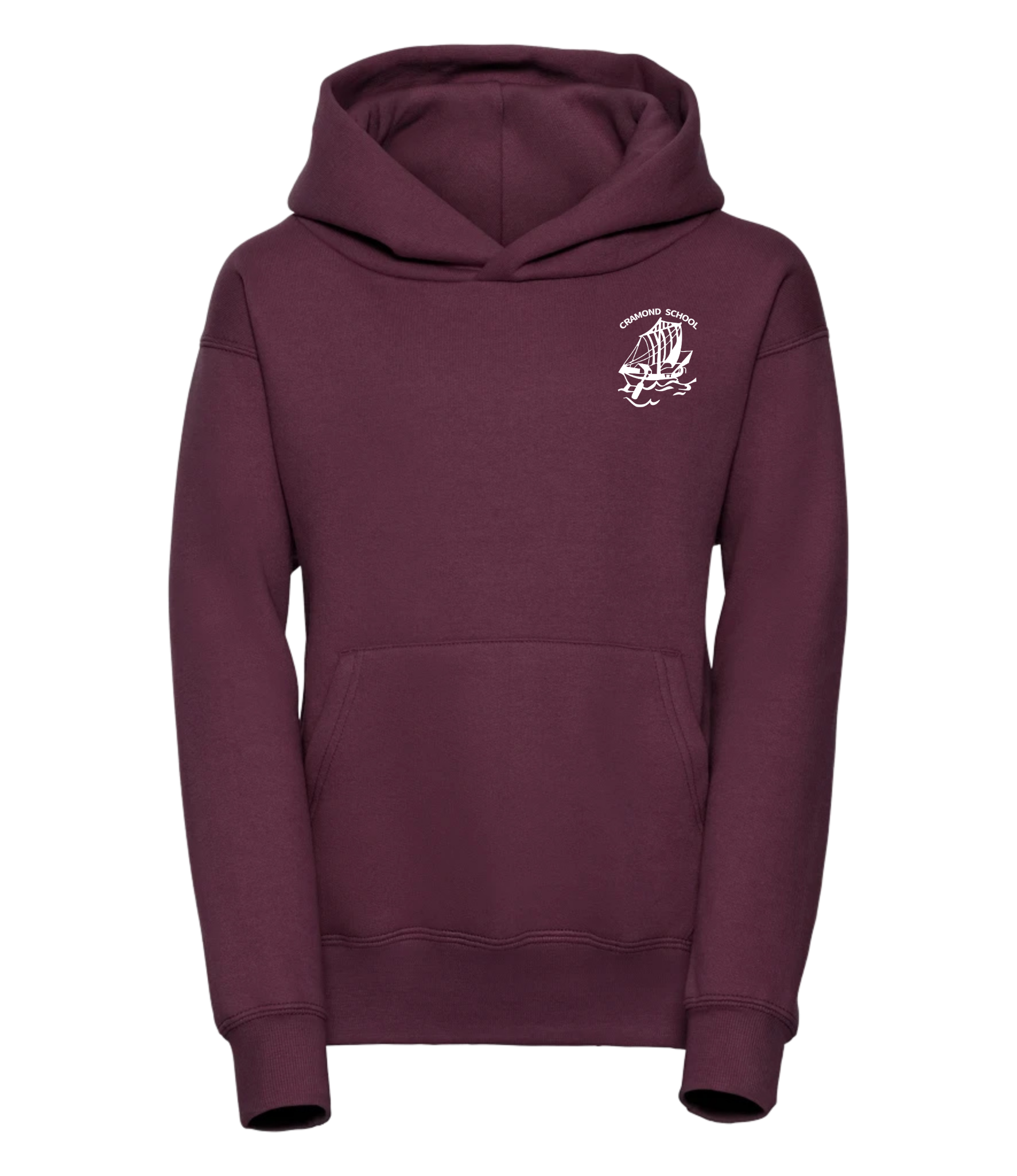 Cramond Primary Hoodie Maroon