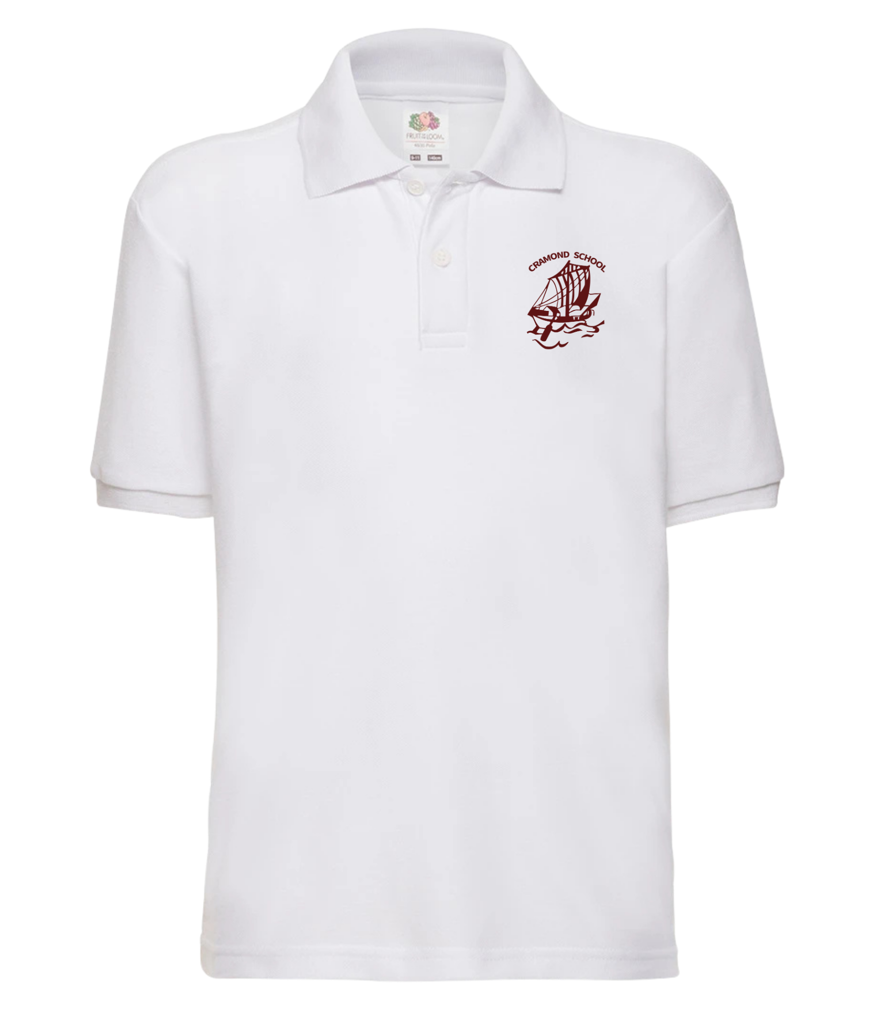 Cramond Primary Polo Shirt White