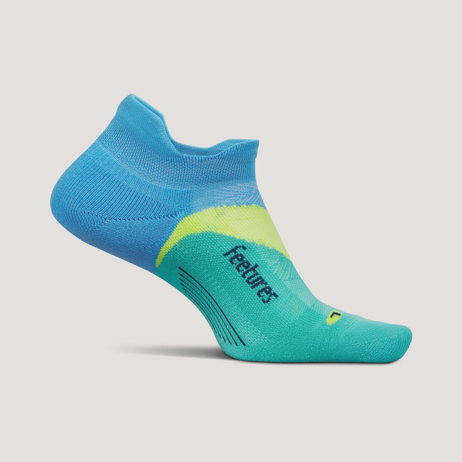 Feetures Elite Light Cushion No Show Tab - Arctic Blue
