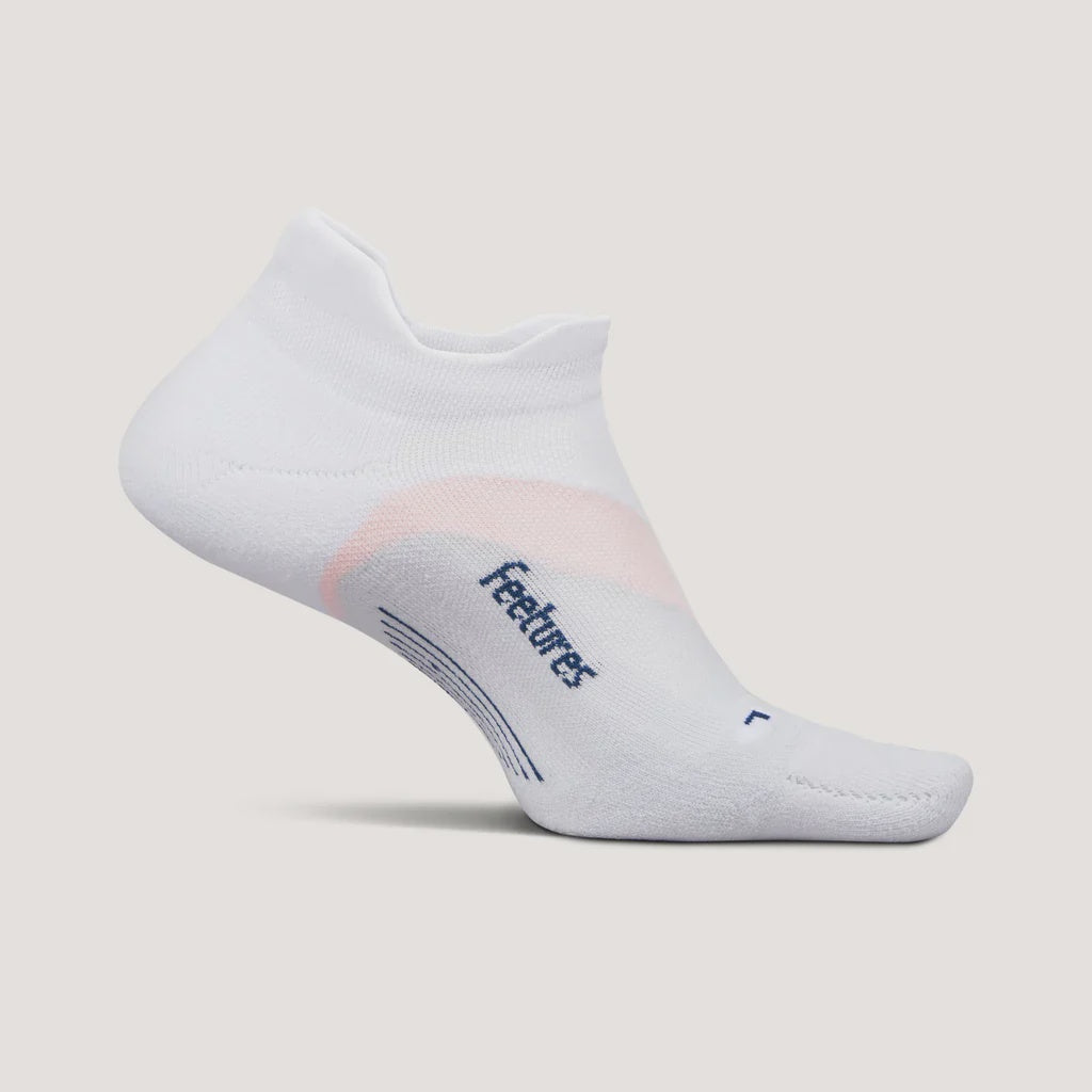 Feetures Elite Light Cushion No Show Tab - White Rose