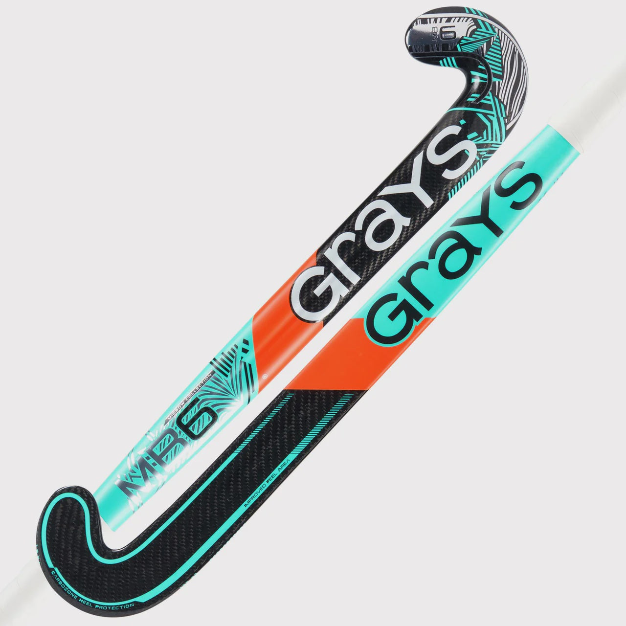 Grays MB Midbow 6 Hockey Stick - Black/Aqua
