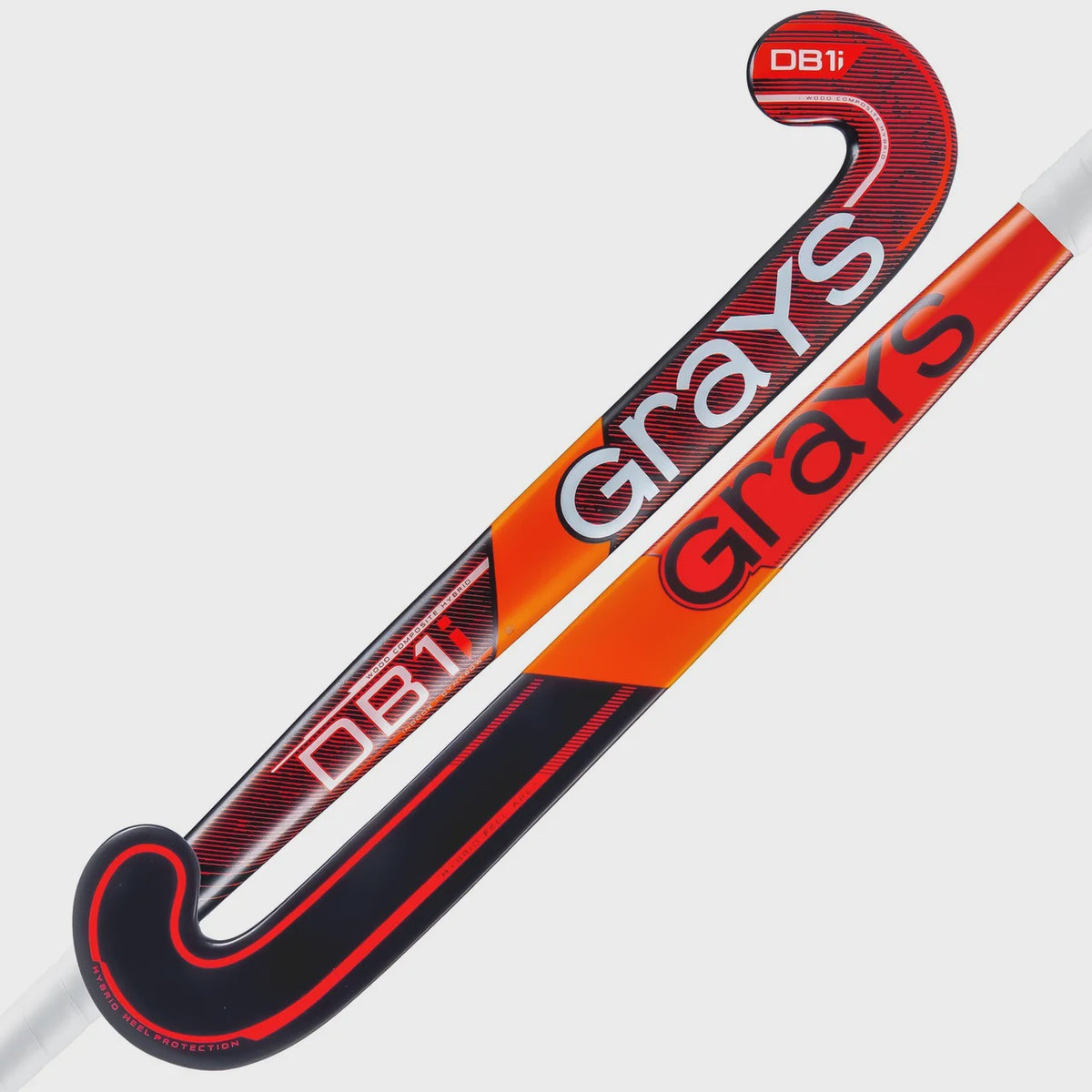 Grays DB1i MC Indoor Hockey Stick - 36.5" - Black/Red