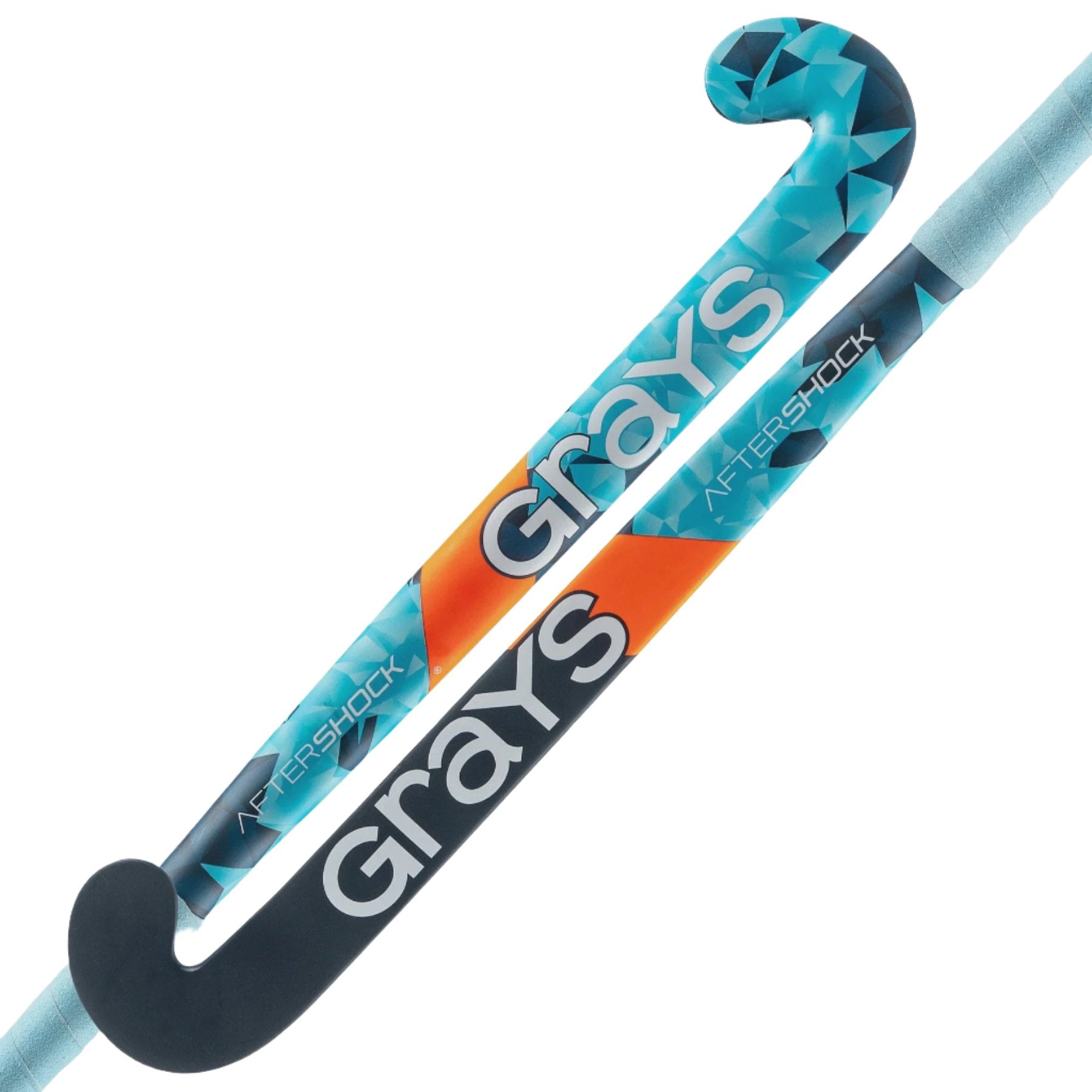 Grays Aftershock Ultrabow Junior Hockey Stick - Sky Blue / Navy