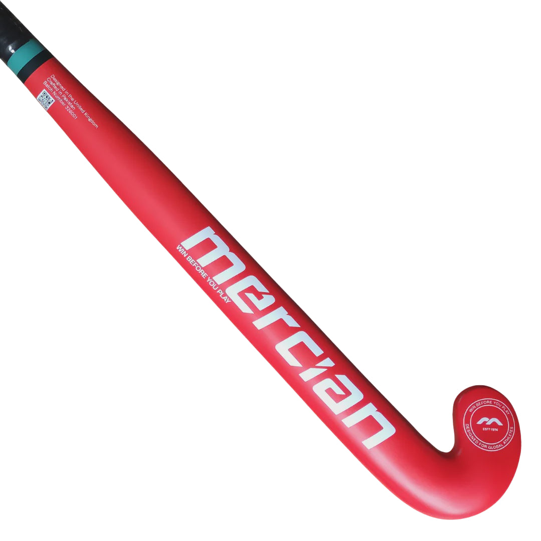 Mercian Genesis W1 Plus Junior Hockey Stick (2023) - Red/Black