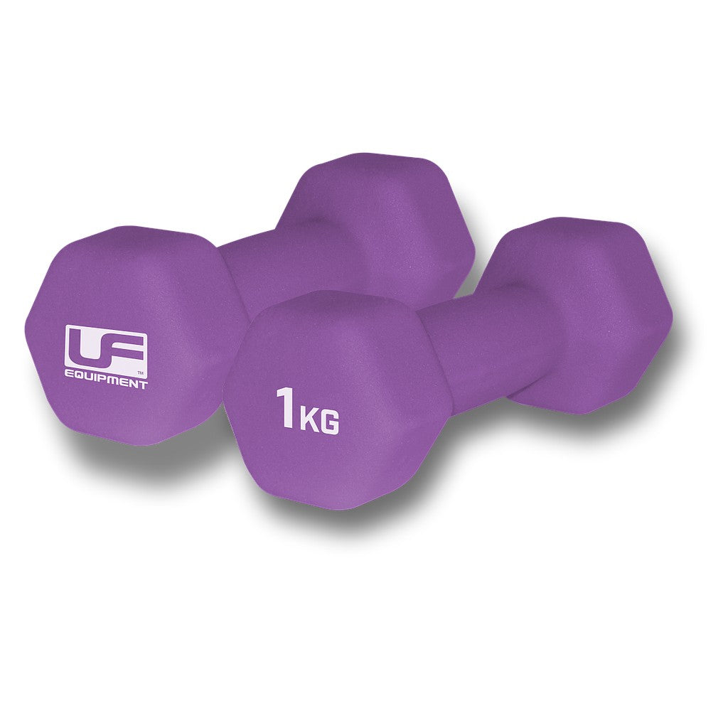Urban Fitness Hex 1kg Dumbbells