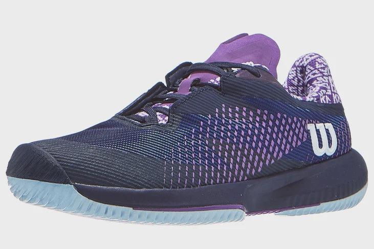 Wilson Kaos Swift 1.5 Ladies Clay Tennis Shoe - Navy/Infrared-Bruntsfield Sports Online