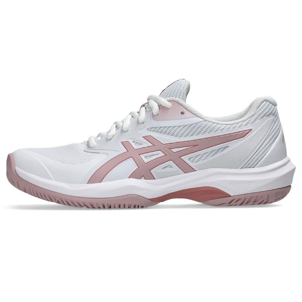 Asics Game FF Ladies Tennis Shoe - White/ Morganite