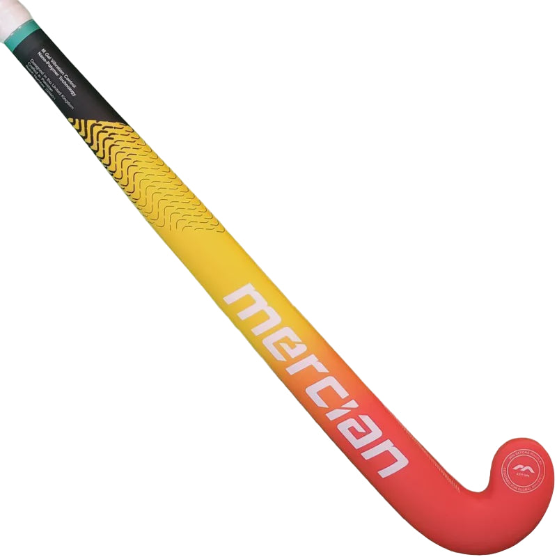 Mercian Genesis CF5 Junior Hockey Stick (2023) - Red/Yellow