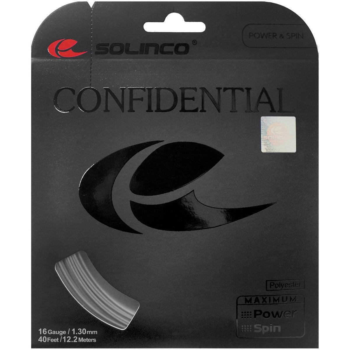Solinco Confidential Tennis String-Black