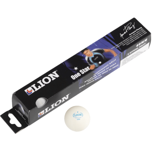 Lion 1 Star Table Tennis Balls x 6